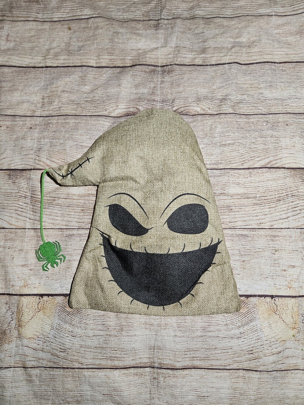 Disney Nightmare Before Christmas oogie boogie burlap Christmas holiday hat